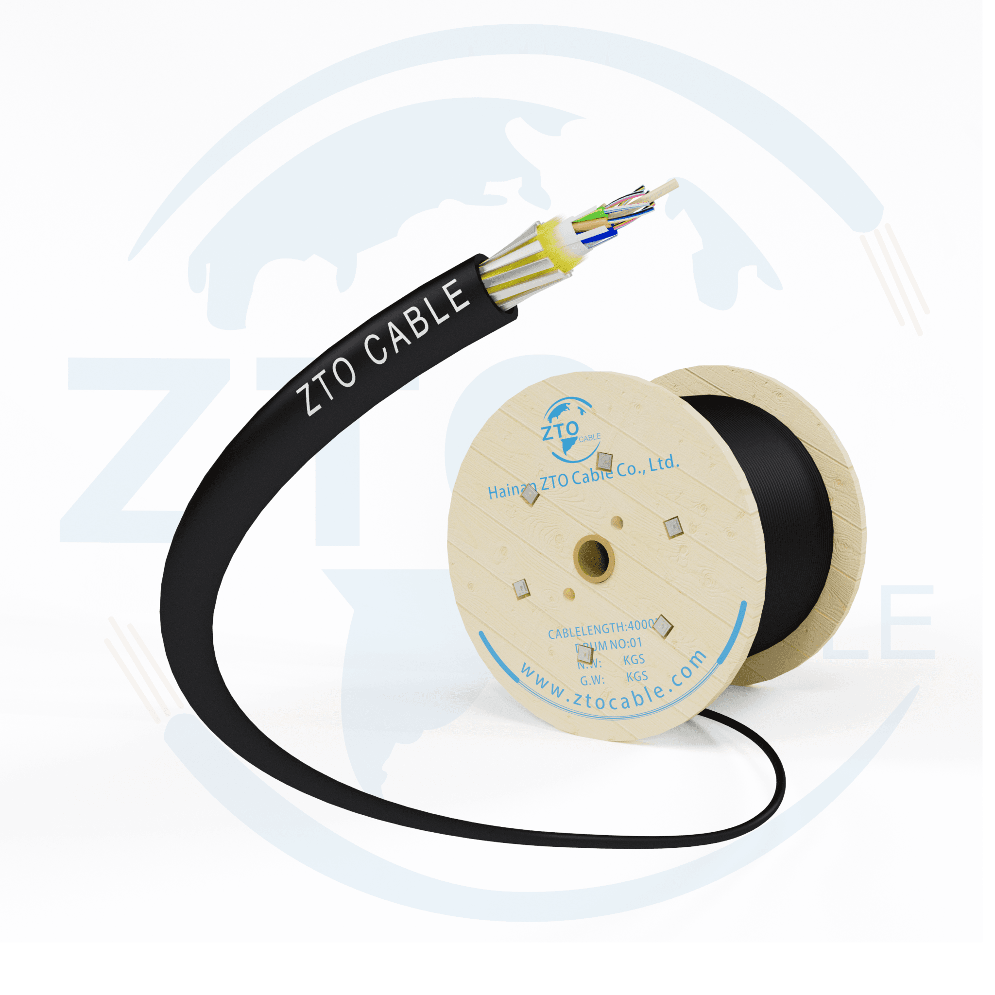 Anti-Rodent All-Dielectric ADSS Aerial Cable | ZTO Cable