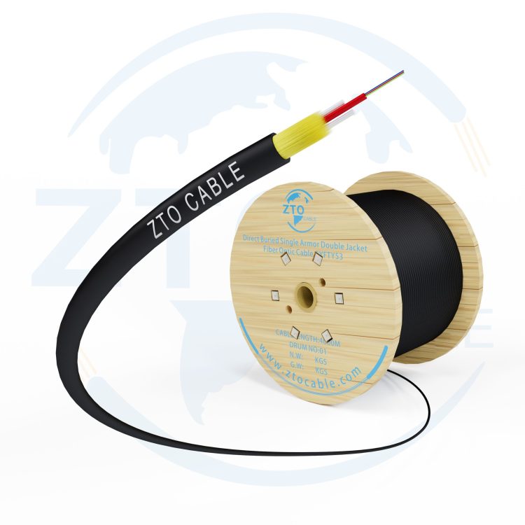Indoor outdoor single jacket drop cable
