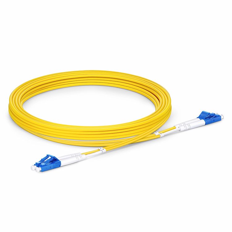 LC UPC Duplex to LC UPC Duplex, Single Mode OS2 G.657.A2 Patch Cord, LSZH, 5m